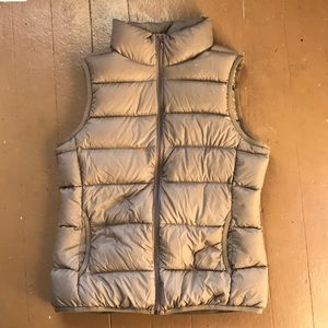 Down Vest Muji Japanese Brand Small Tan